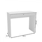 Mesa Escrivaninha Facility 1 Gaveta Branco - Politorno