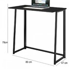 Mesa Escrivaninha Fit Dobrável Preto - Art Panta