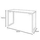 Mesa Escrivaninha Fit Industrial 120cm Branco E Cadeira Charl