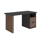 Mesa Escrivaninha Florence 2 Gavetas Preto/charuto - Artany M