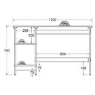 Mesa Escrivaninha Gamer 2 Prateleiras 120 Cm Mc190 Dtall