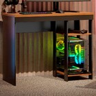 Mesa Escrivaninha Gamer Beta 2 Prateleiras Preto/nature - Gab
