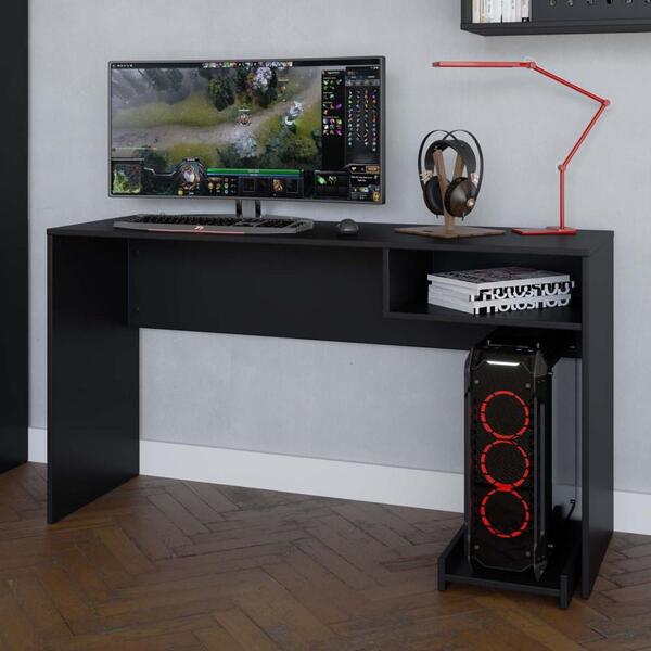 Mesa Escrivaninha Gamer Pixel Para Computador Com Apoio Para
