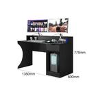 Mesa Escrivaninha Gamer Safira Com 1 Gaveta - Preto