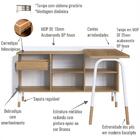 Mesa Escrivaninha Giratoria 28005 Artesano