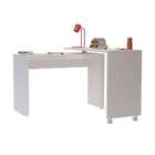 Mesa Escrivaninha Giratória Branco Bc 231 - Brv Móveis