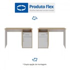 Mesa Escrivaninha Hall 1 Porta 1 Gaveta Carvalho/branco - Art