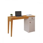 Mesa Escrivaninha Helo Candian 1 Porta 1 Gaveta Cinamomo/off