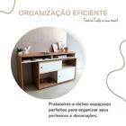 Mesa Escrivaninha Home Office 2 Portas Flex Olmo/branco - Art