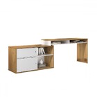 Mesa Escrivaninha Home Office 2 Portas Flex Olmo/branco - Art