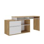 Mesa Escrivaninha Home Office 2 Portas Flex Olmo/branco - Art
