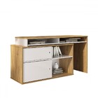 Mesa Escrivaninha Home Office 2 Portas Flex Olmo/branco - Art