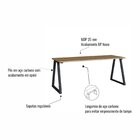 Mesa Escrivaninha Home Office Concept 160cm Industrial Artesa