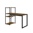 Mesa Escrivaninha Home Office Hanover Mdf Aço 4 Prateleiras