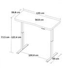 Mesa Escrivaninha Home Office Premium Com Regulagem De Altura