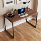 Mesa Escrivaninha Industrial Aço 120 Nogal/preto - Panorama M