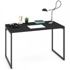 Mesa Escrivaninha Industrial Aço 120 Ônix/preto - Panorama Mó