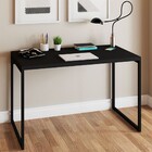Mesa Escrivaninha Industrial Aço 120 Ônix/preto - Panorama Mó