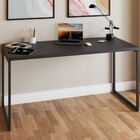 Mesa Escrivaninha Industrial Aço 150 Ônix/preto - Panorama Mó