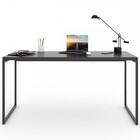 Mesa Escrivaninha Industrial Aço 150 Ônix/preto - Panorama Mó