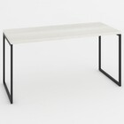 Mesa Escrivaninha Industrial Aço 150 Snow/preto - Panorama Mó