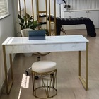 Mesa Escrivaninha Industrial - Dourado E Athena