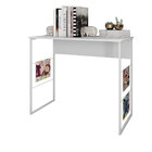 Mesa Escrivaninha Industrial Steel 906 Branco Caemmun