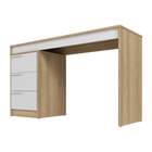 Mesa Escrivaninha Infantil 3 Gavetas Lamina Mel/branco - Brv