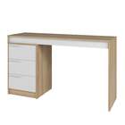 Mesa Escrivaninha Infantil 3 Gavetas Lamina Mel/branco - Brv