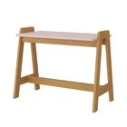 Mesa Escrivaninha Infantil Sofia Madeira Maciça E Mdf   Rosa