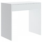 Mesa Escrivaninha Infinity 1 Gaveta Branco Line/boucle - Móve