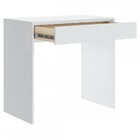 Mesa Escrivaninha Infinity 1 Gaveta Branco Line/boucle - Móve