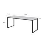 Mesa Escrivaninha Kuadra Branco Chess/preto 16331 - Compace