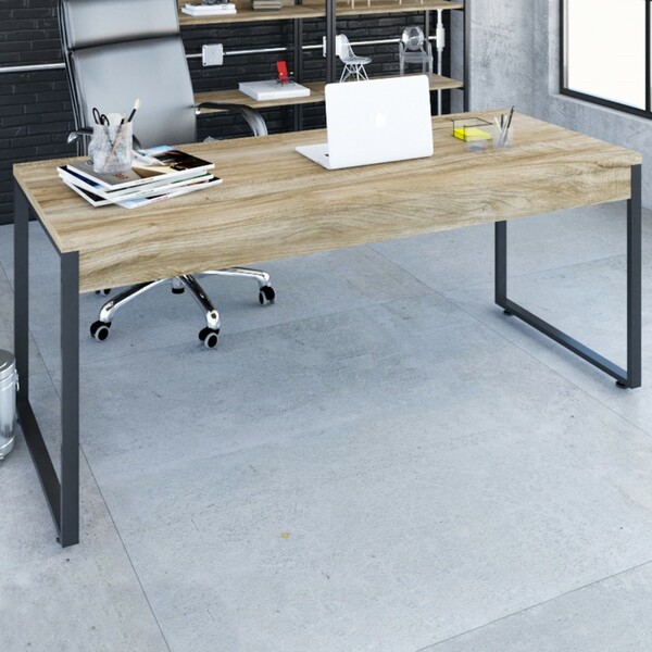 Mesa Escrivaninha Kuadra Carvalho/preto 15425 - Compace