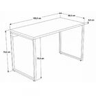 Mesa Escrivaninha Kuadra Nogal - Compace