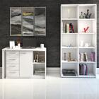 Mesa Escrivaninha Lagan E Estante Livreiro 90x187cm Lean A06