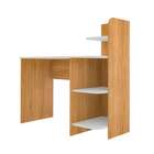 Mesa Escrivaninha Link 3 Prateleiras Carvalho/branco - Artely