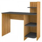 Mesa Escrivaninha Link 3 Prateleiras Carvalho/grafite - Artely