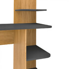 Mesa Escrivaninha Link 3 Prateleiras Carvalho/grafite - Artely