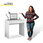 Mesa Escrivaninha Loft 100% Mdf Minimalista Com Cadeira Eames