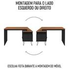 Mesa Escrivaninha Lux Industrial E Gaveteiro Com Rodízios Nil