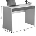 Mesa Escrivaninha Luxo 2 Gavetas Nature 6080 - Jb Bechara