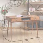 Mesa Escrivaninha Madeira 2 Gavetas 1 Nicho Retro Kim - Casta