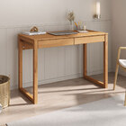 Mesa Escrivaninha Madeira 2 Gavetas Noah - Madeirado