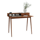 Mesa Escrivaninha Madeira Retro 1 Gaveta Nicho Integrado Mali