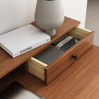 Mesa Escrivaninha Madeira Retro 1 Gaveta Nicho Integrado Mali