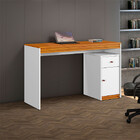 Mesa Escrivaninha Madrid 1 Porta 1 Gaveta Branco Acetinado/na