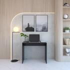 Mesa Escrivaninha Minimalista Pequena Sem Gaveta - Preto