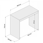 Mesa Escrivaninha Miraí Branco - Pnr Móveis