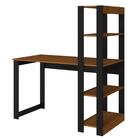 Mesa Escrivaninha Moderna Multifuncional Com Estante 4 Pratel